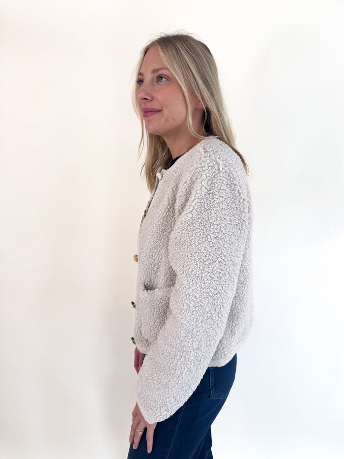 Cuddle Up Cardi - Light Oat