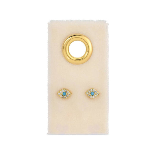 CZ Evil Eye Studs