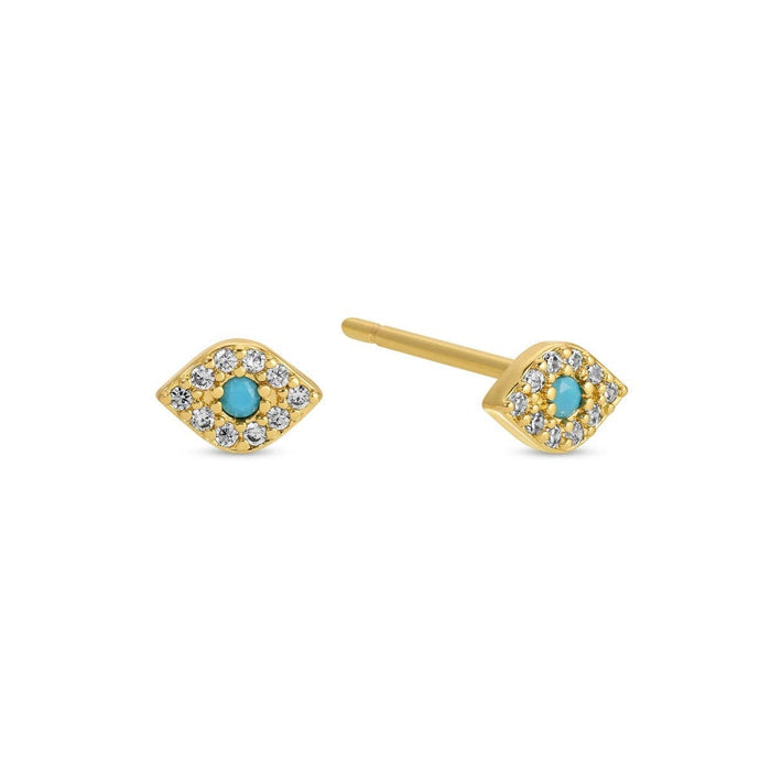 CZ Evil Eye Studs