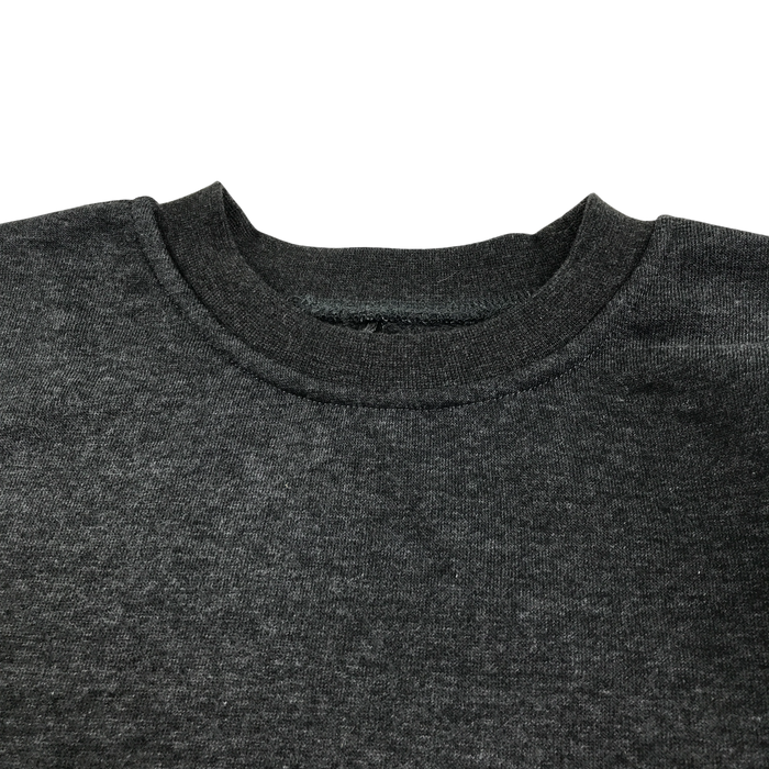 Dark grey unisex crew neck sweatshirt school jumper