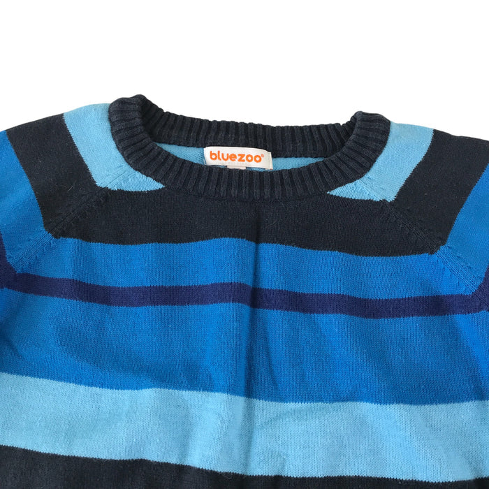 Debenhams 4-5 years blue striped light cotton jumper