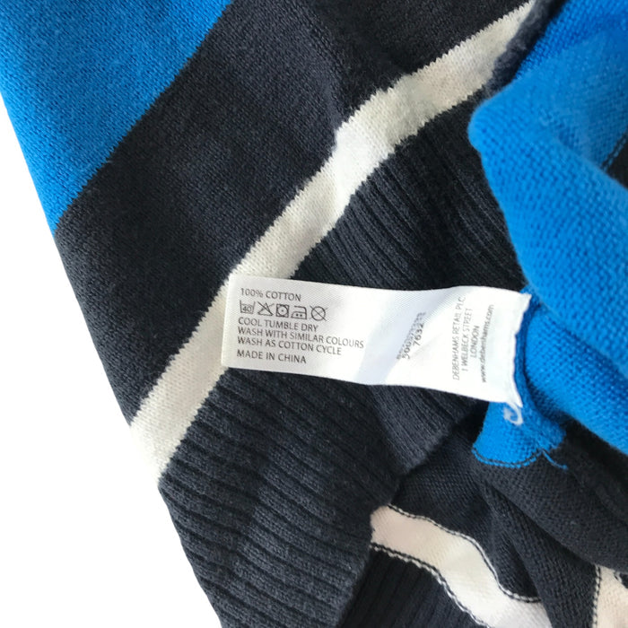 Debenhams 4-5 years blue striped light cotton jumper