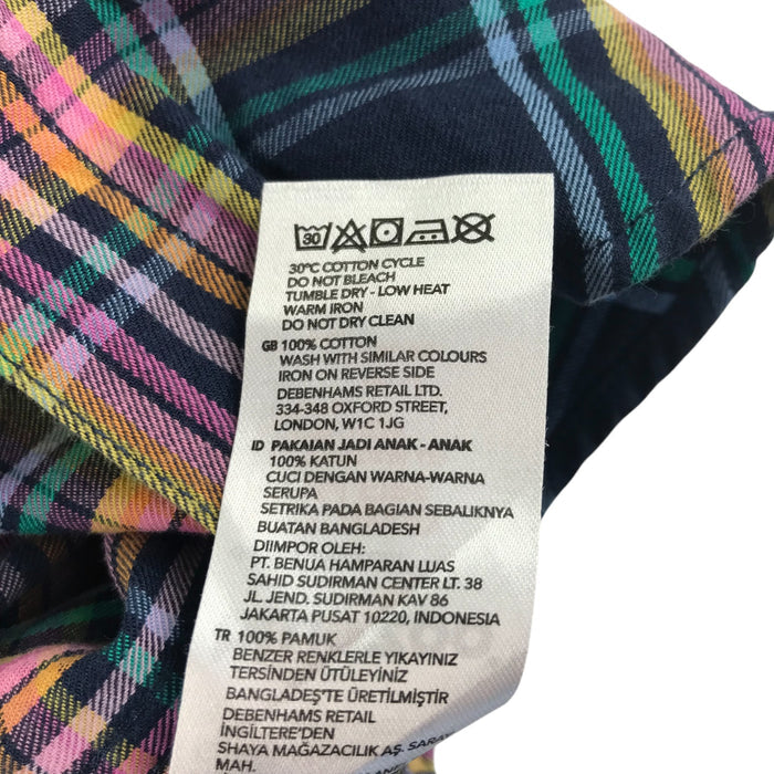 Debenhams 5-6 years multicoloured checked cotton shirt