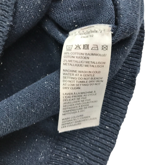 Debenhams 9-10 years navy sequin stars jumper