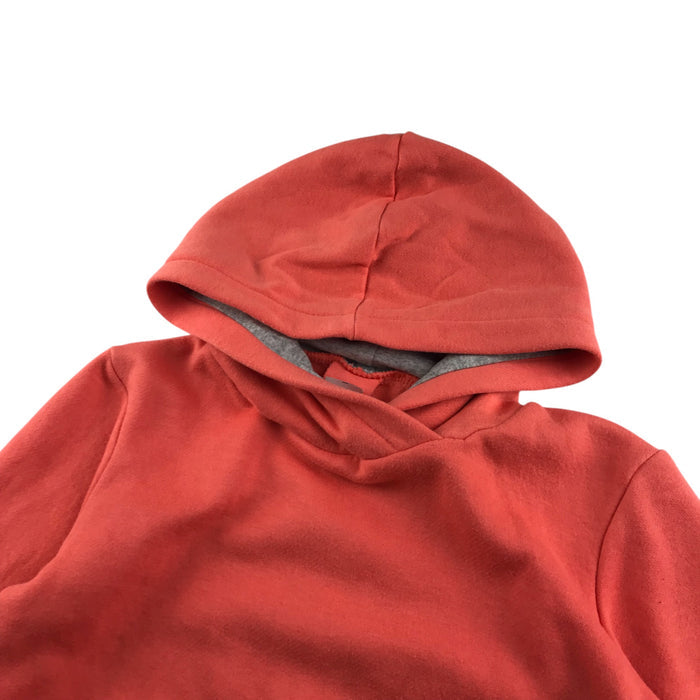 Decathlon 7-8 years orange plain hoodie