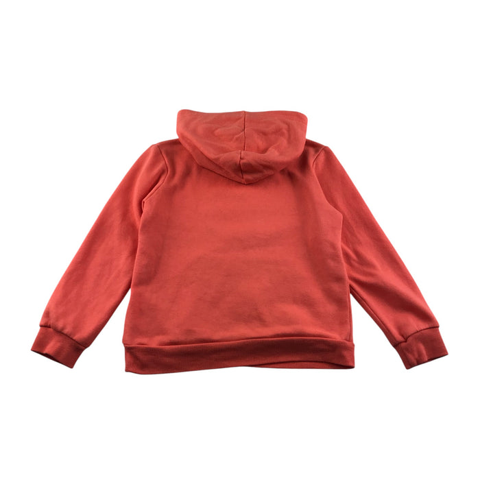 Decathlon 7-8 years orange plain hoodie