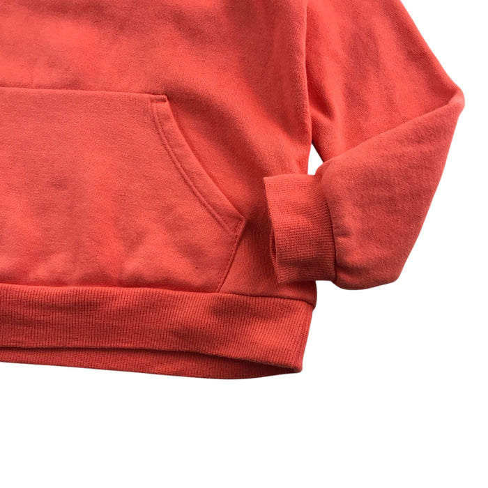 Decathlon 7-8 years orange plain hoodie