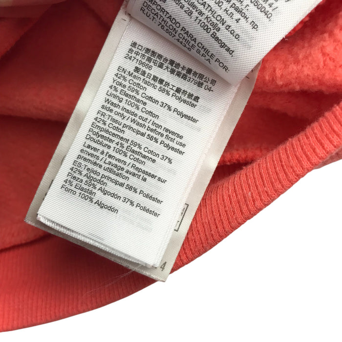 Decathlon 7-8 years orange plain hoodie
