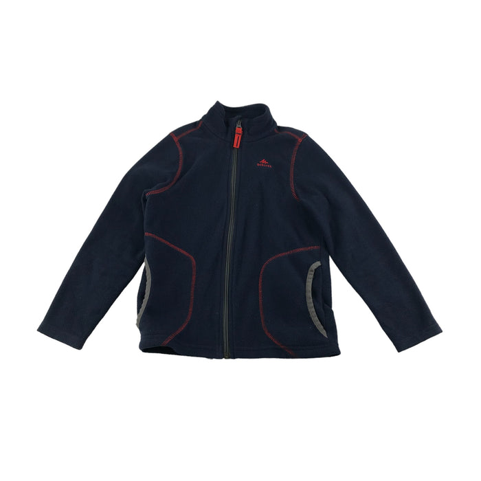 Decathlon Fleece Age 5-6 Navy Blue Plain Full Zipper
