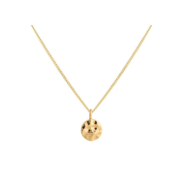 Lindi Kingi Deluxe Hammered Disc Necklace - Gold | Koop.co.nz