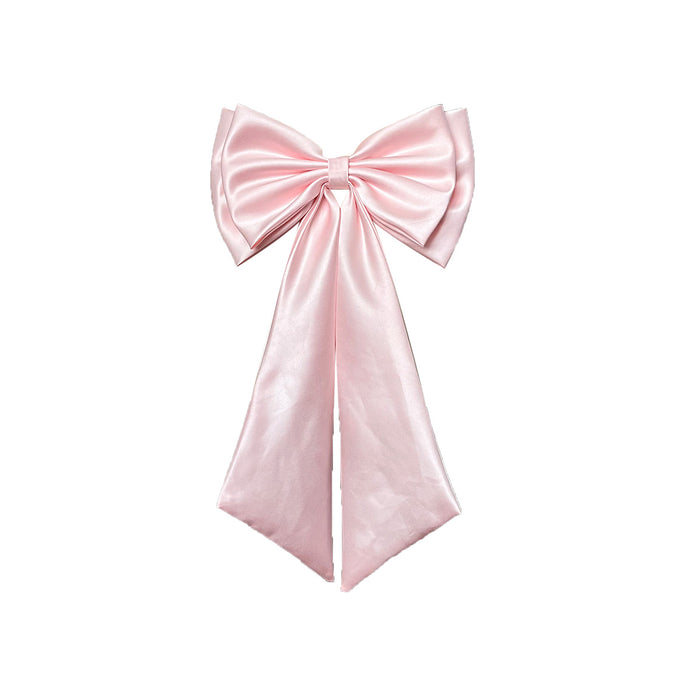 Detachable Bow for Wedding Dress Satin 2 Layers with Short Tails