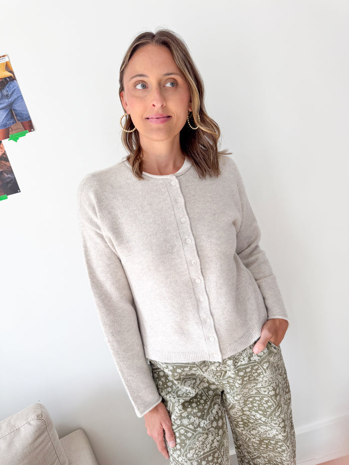 Thread & Supply Dover Cardigan - Heather Stone – women's cardigan