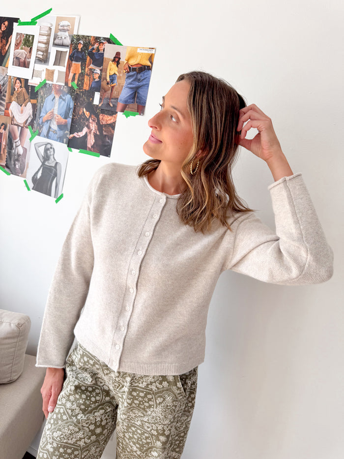 Thread & Supply Dover Cardigan - Heather Stone – women's cardigan