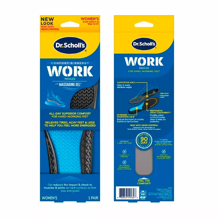 Dr. Scholl's Women's Comfort & Energy Shoe Insoles 59064 - 12 Pack