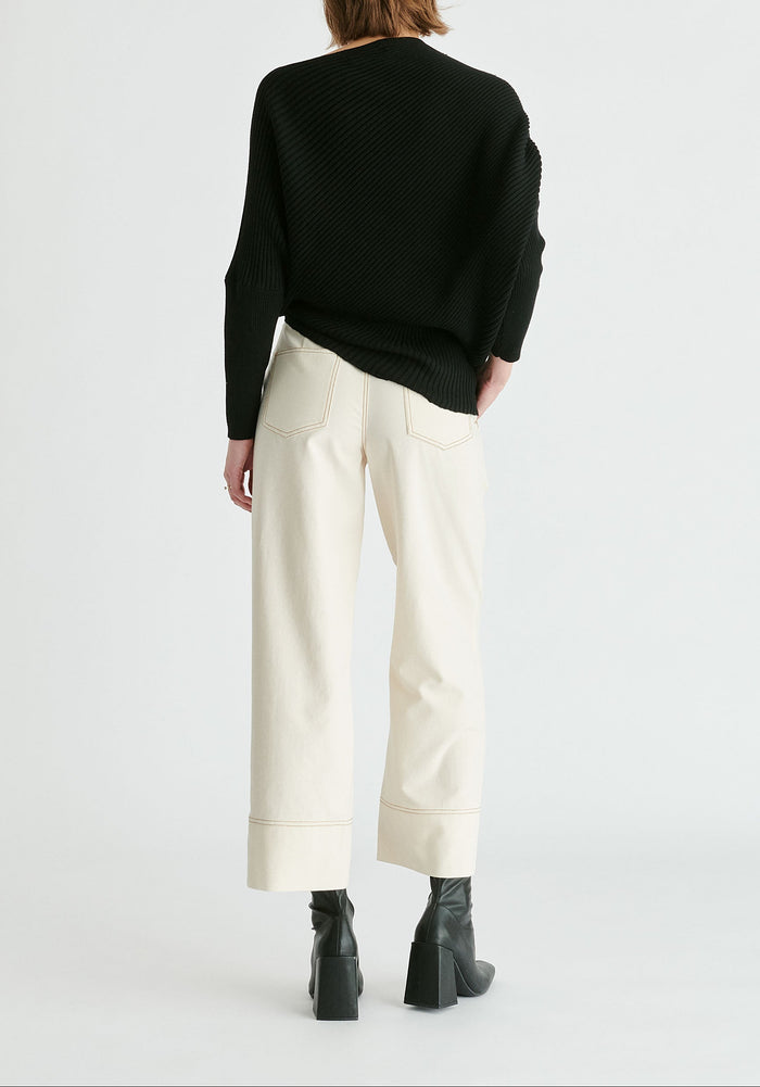 Draped Knitted Jumper