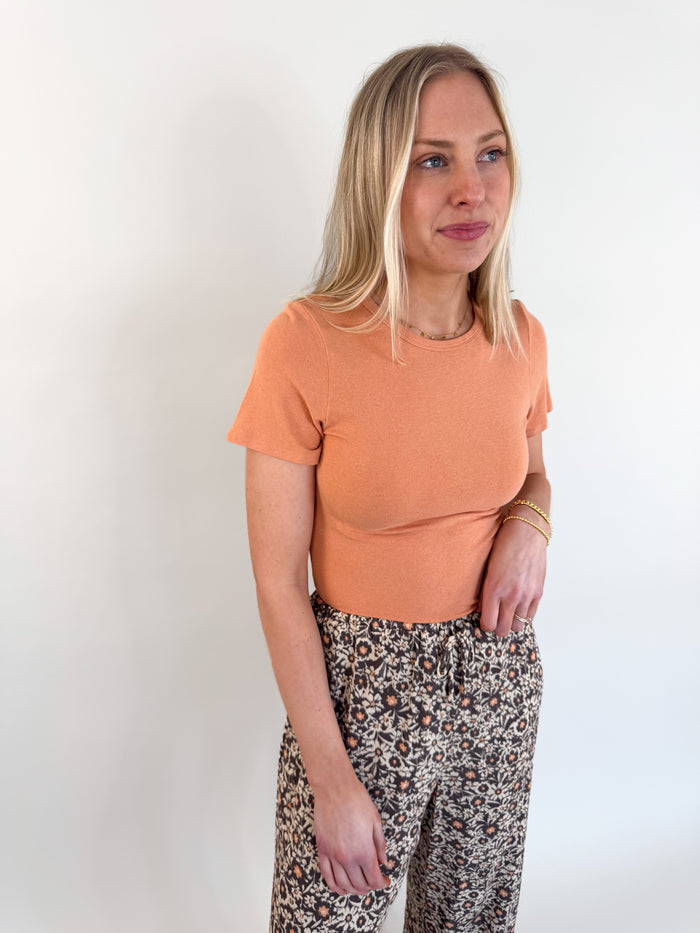 Dua Desert Coral Knit Tee