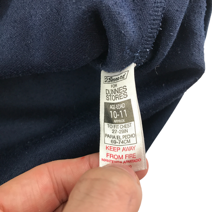 Dunnes Stores 10-11 years black zipped fleece jacket