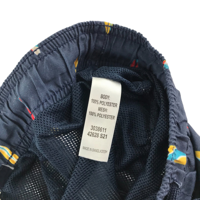 Earthchild 9-10 years navy blue surf board swim trunks