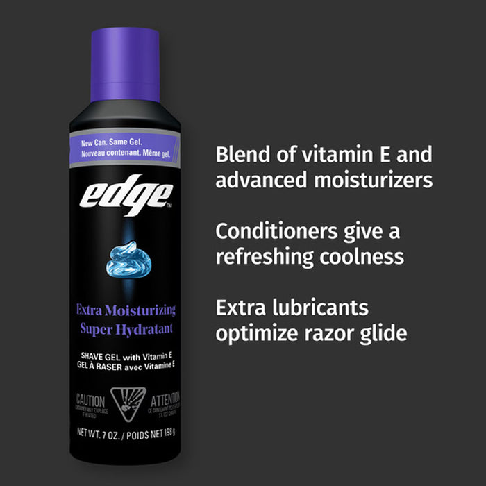 Edge - Shave Gel with Vitamin E - 7 oz - 6 Pack