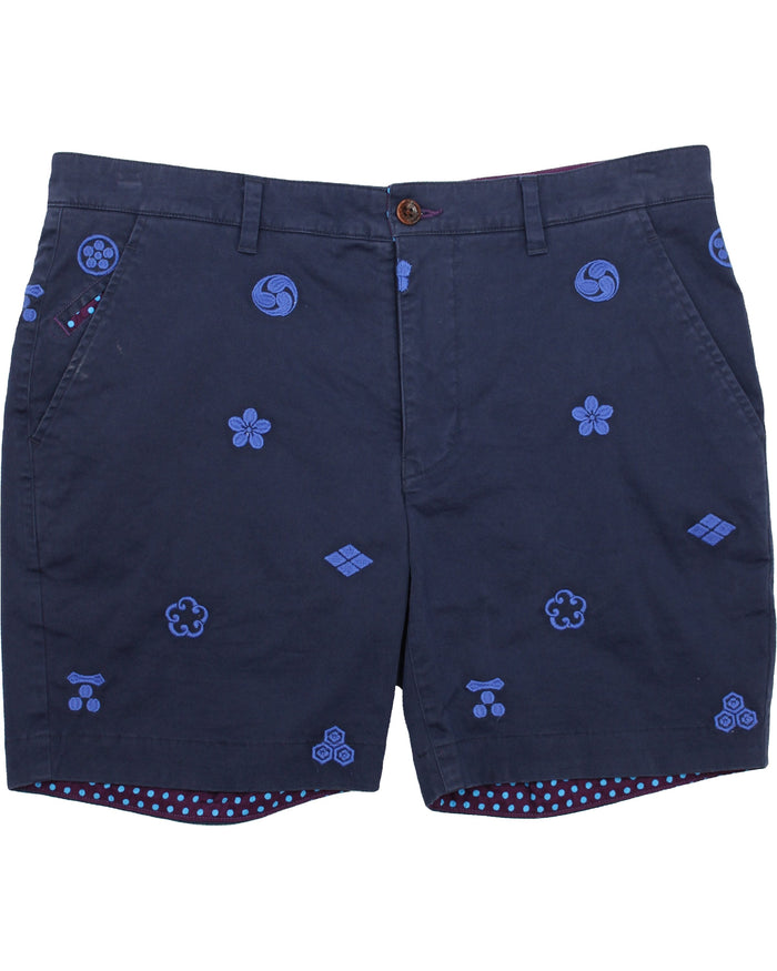 Edward Crest Navy Shorts