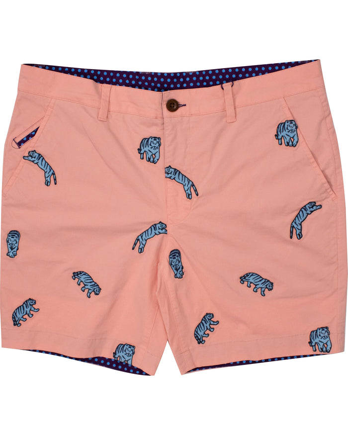 EDWARD PEACH TIGERS EMBROIDERY