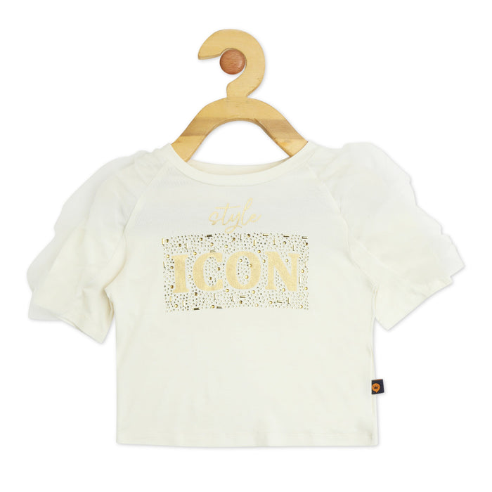 EMBELLISHED GRAPHIC TOP VTM08-035