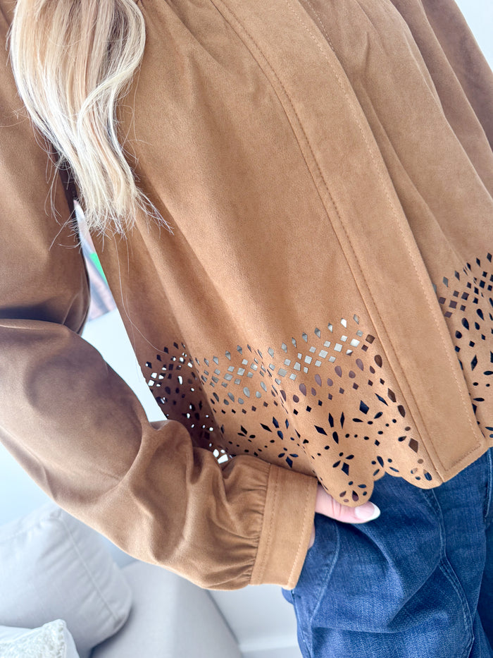 Liverpool Ember Hem Detail Camel Jacket – women's jacket