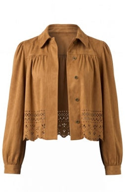 Liverpool Ember Hem Detail Camel Jacket – women's jacket