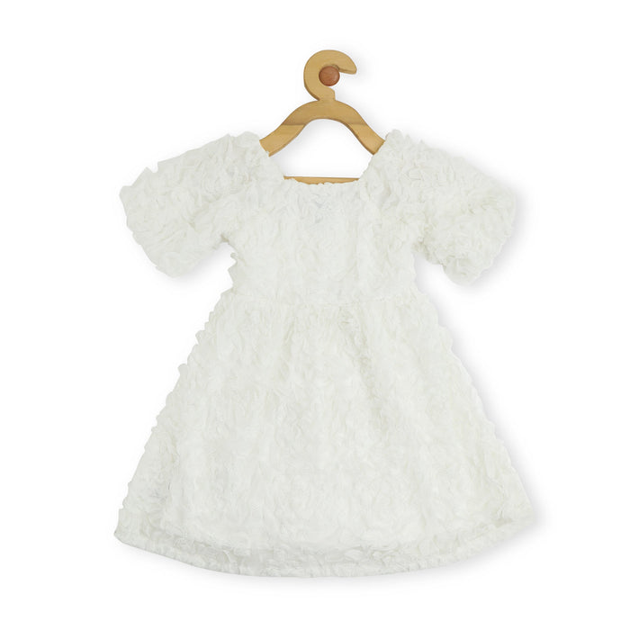 EMBROIDERED NET DRESS VTM07-017