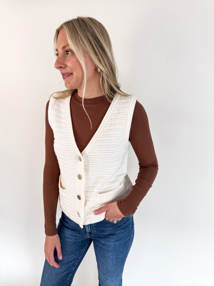 Emery Macrame Sweater Vest