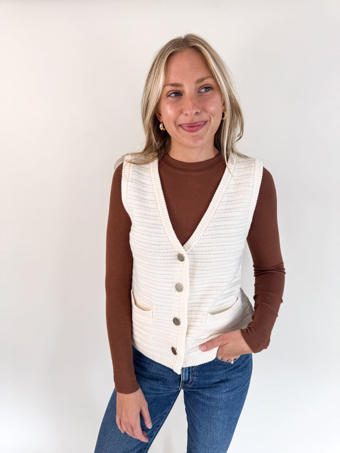 Emery Macrame Sweater Vest