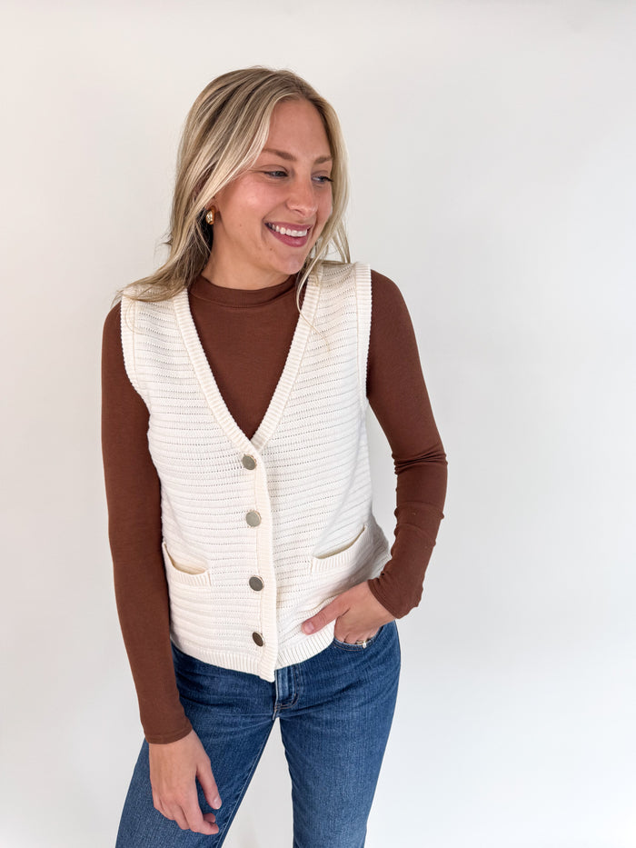 Emery Macrame Sweater Vest