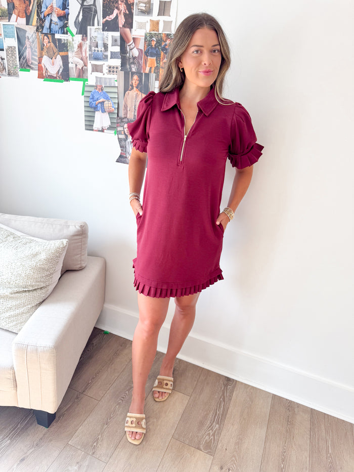 Entro Erica Puff Sleeve Mini Dress – women's dress