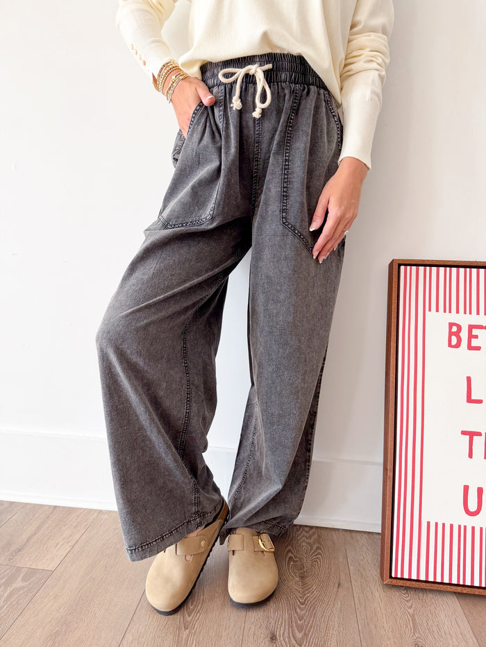 in february Everyday Comfort Mineral Washed Pants – women's bottoms