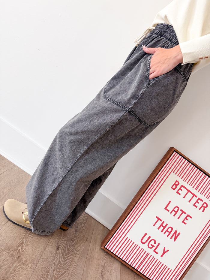 in february Everyday Comfort Mineral Washed Pants – women's bottoms