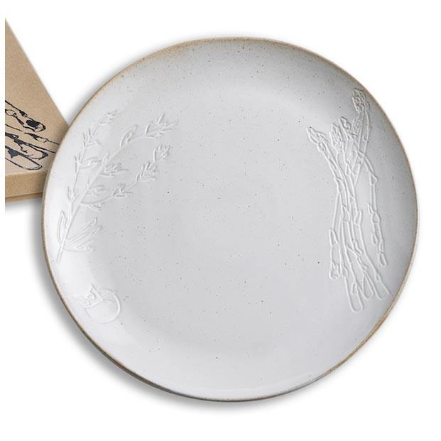 Rosanna Inc Farm to Table Debossed Plate - Asparagus | Koop.co.nz