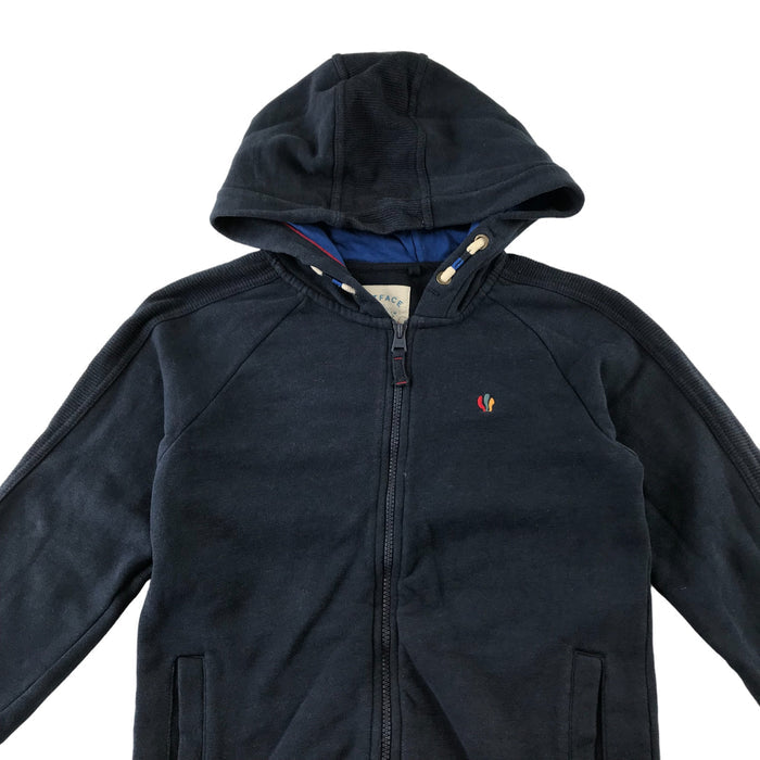 Fatface 10-11 years navy wind surfing print hoodie