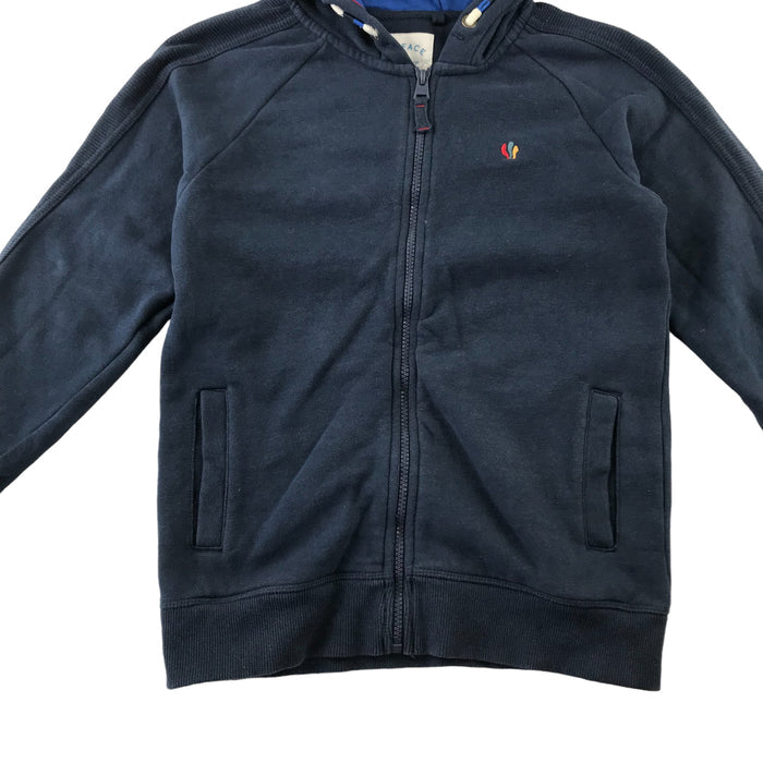 Fatface 10-11 years navy wind surfing print hoodie