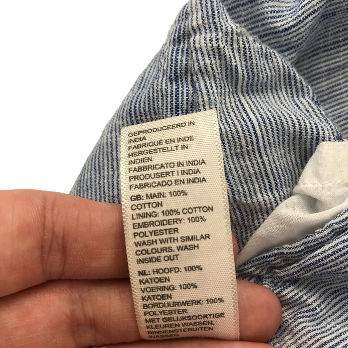 Fatface 6-7 years blue and white stripy blouse
