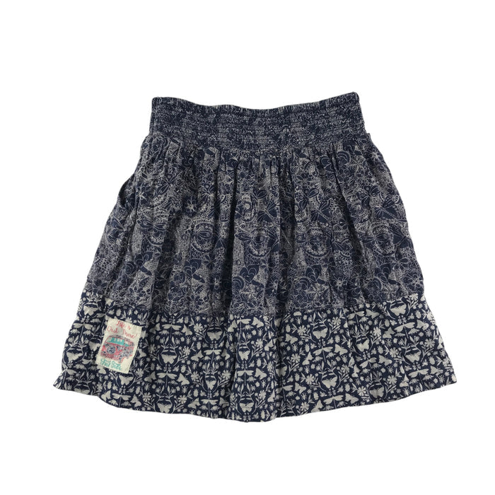 Fatface 6-7 years navy floral skirt