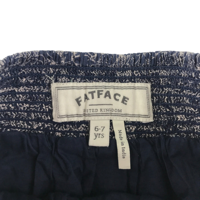 Fatface 6-7 years navy floral skirt