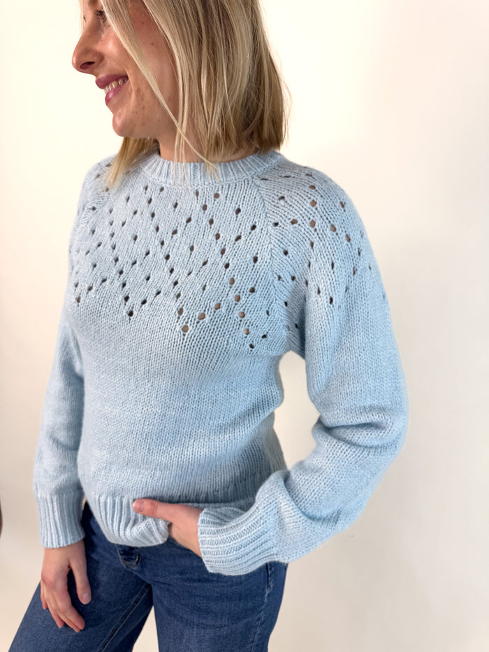 Femme Openwork Sweater