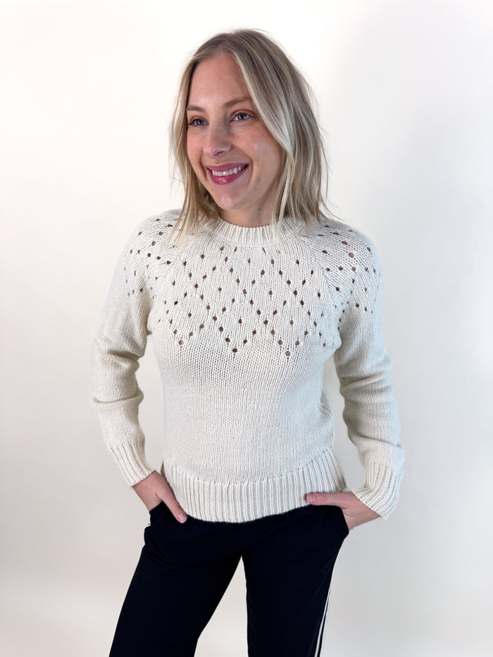 Femme Openwork Sweater
