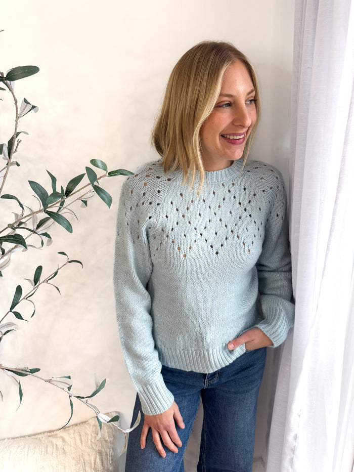 Femme Openwork Sweater