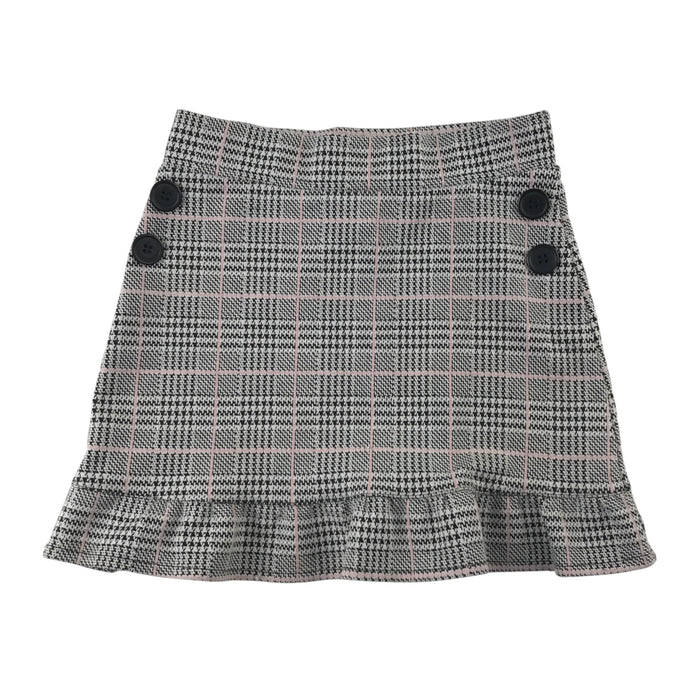 F&F 5-6 years grey check skirt polyester nylon viscose elastane