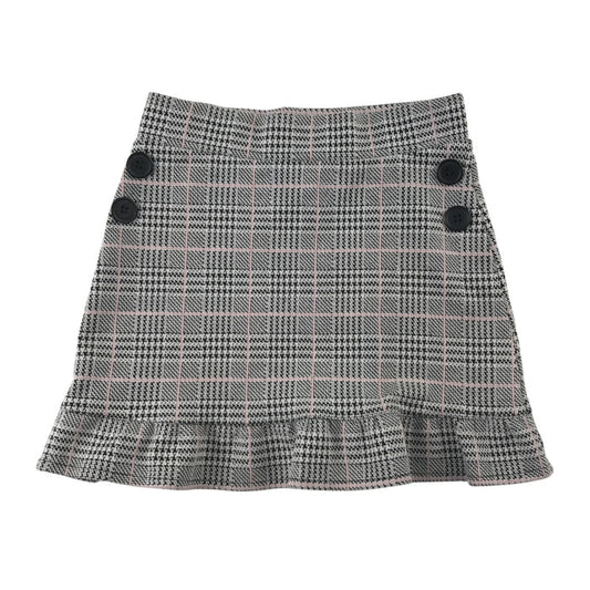 F&F 5-6 years grey check skirt polyester nylon viscose elastane