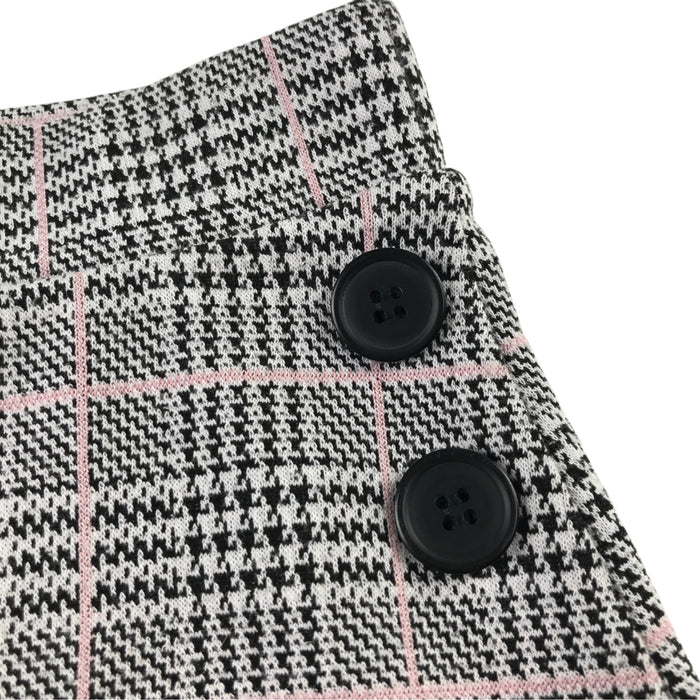 F&F 5-6 years grey check skirt polyester nylon viscose elastane