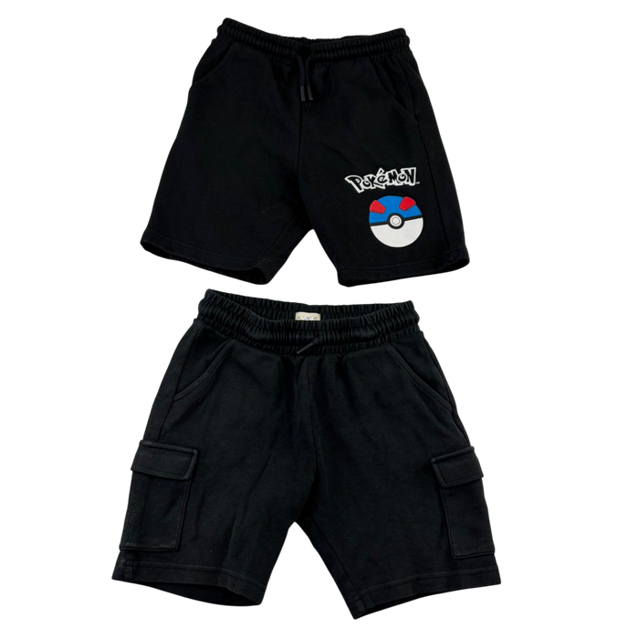 F&F 6-7 years black shorts bundle