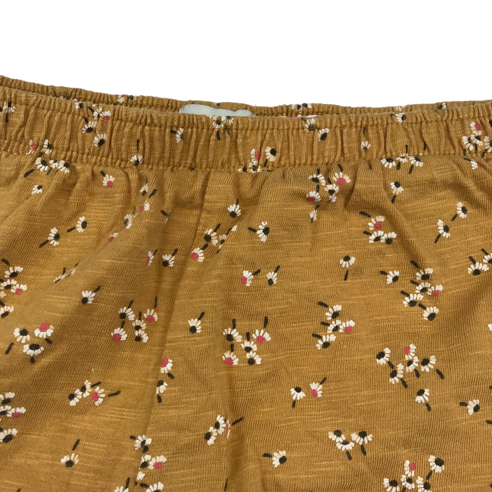 F&F 6 years mustard yellow floral shorts