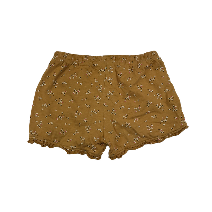 F&F 6 years mustard yellow floral shorts
